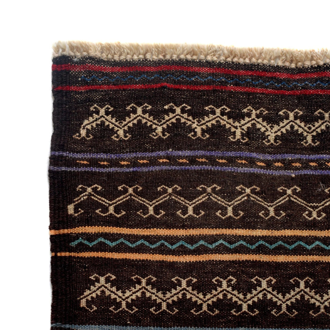 Afghan Baluchi Rug 3' 1" x 4' 11" Hand-Knotted | No. AL80870
