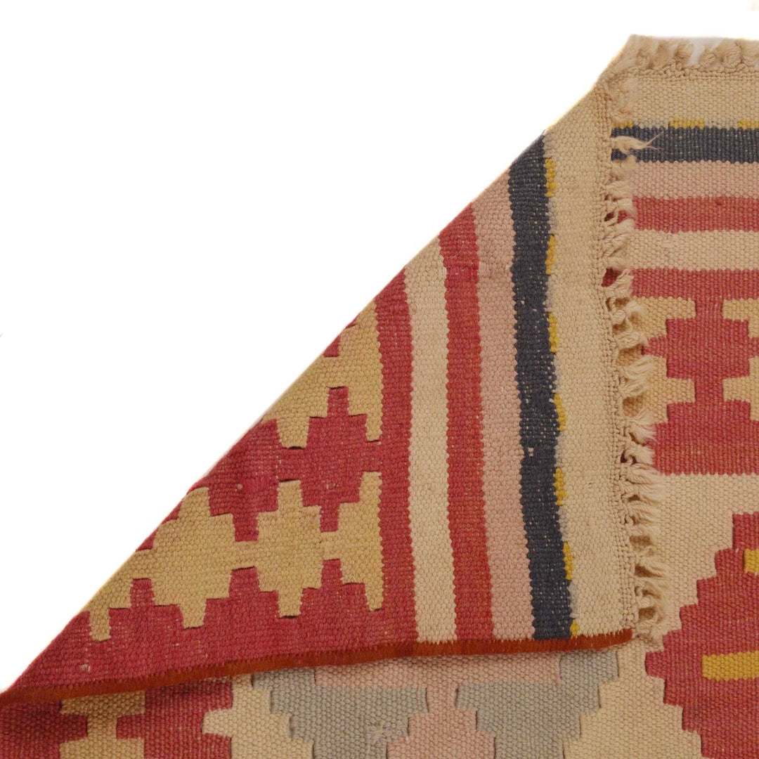 Afghan Kilim Rug 5' 3" x 7' 7" Flat-Weave | No. AL80876