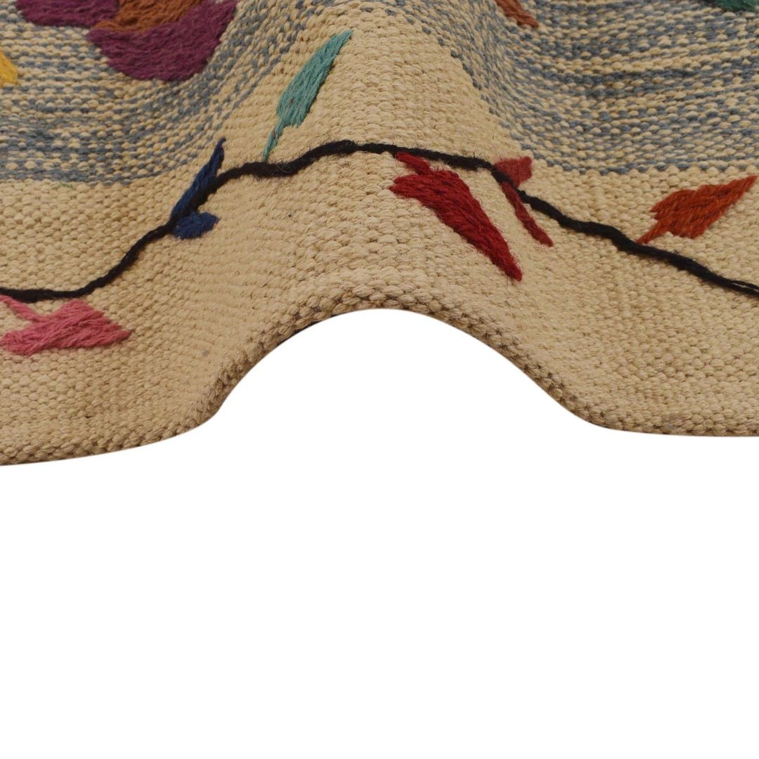 Afghan Kilim Rug 5' 5" x 7' 10" Flat-Weave | No. AL81023