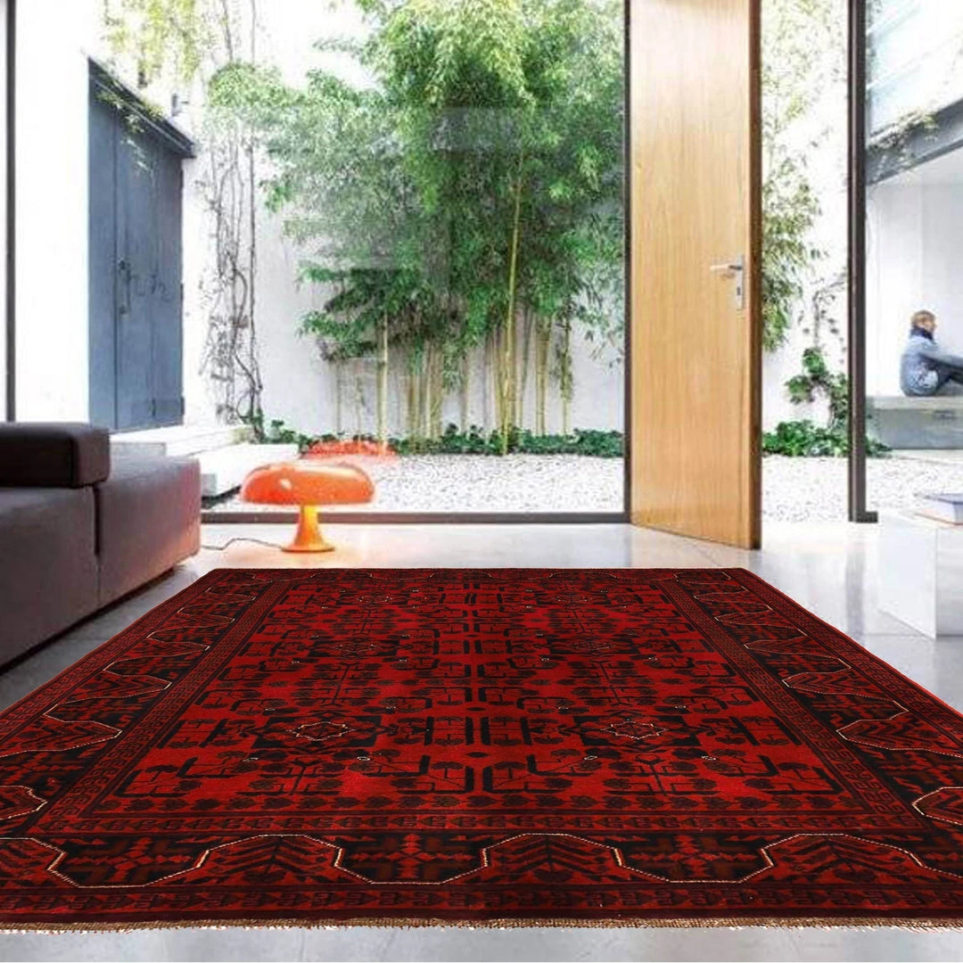 Afghan Khal Mohammadi Rug 5'3" x 6'2" Hand-Knotted | No. AL81111