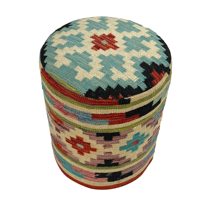 Afghan Vegetable Kilim Rug 1' 2" x 1' 5" Flat-Weave | No. AL811618