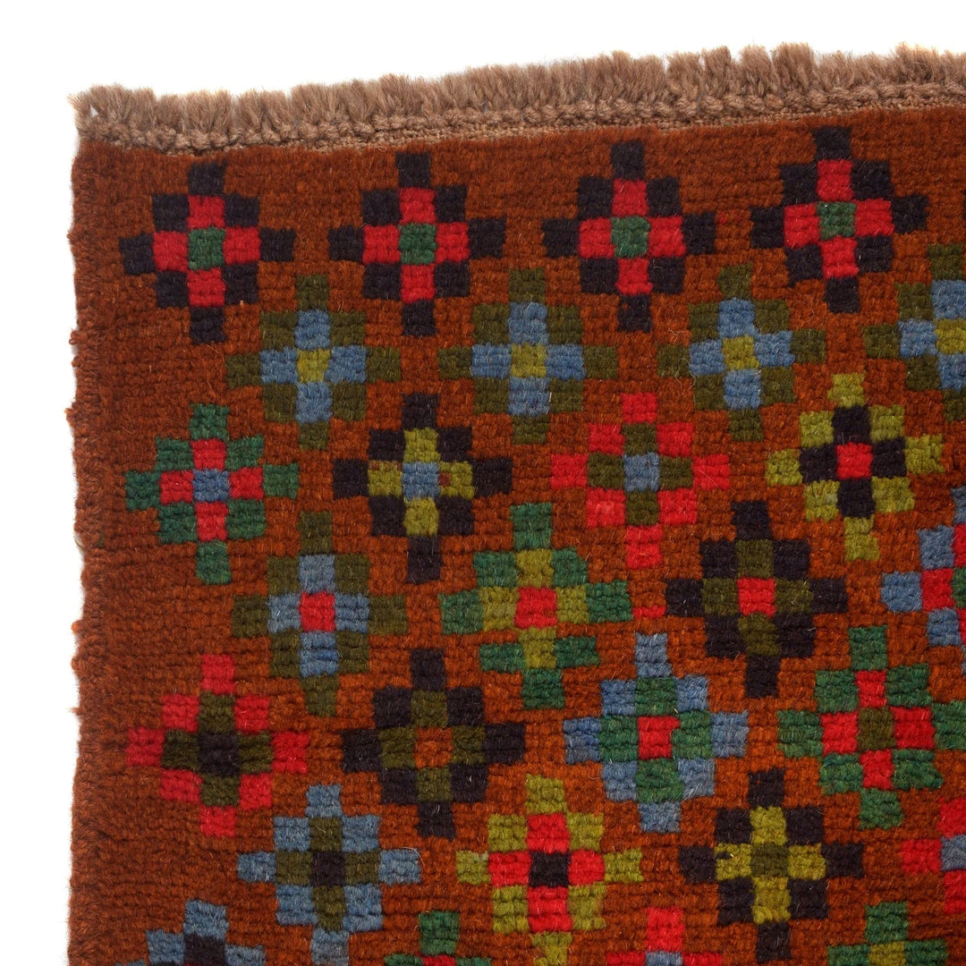 Afghan Baluchi Rug 4' 0" x 6' 1" Hand-Knotted | No. AL81170