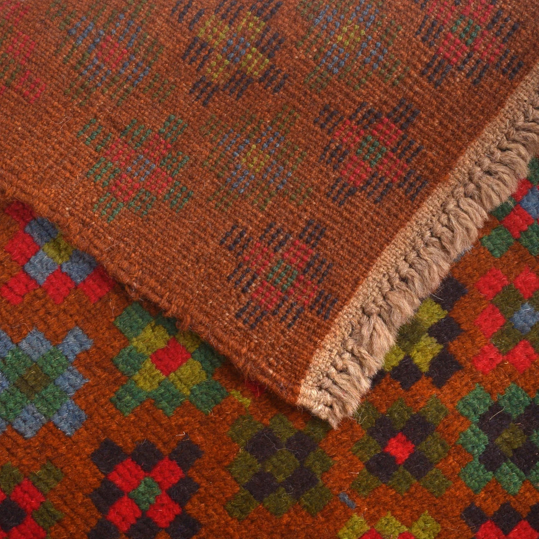 Afghan Baluchi Rug 4' 0" x 6' 1" Hand-Knotted | No. AL81170