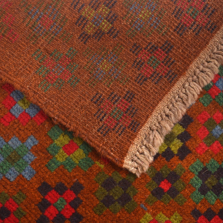 Afghan Baluchi Rug 4' 0" x 6' 1" Hand-Knotted | No. AL81170