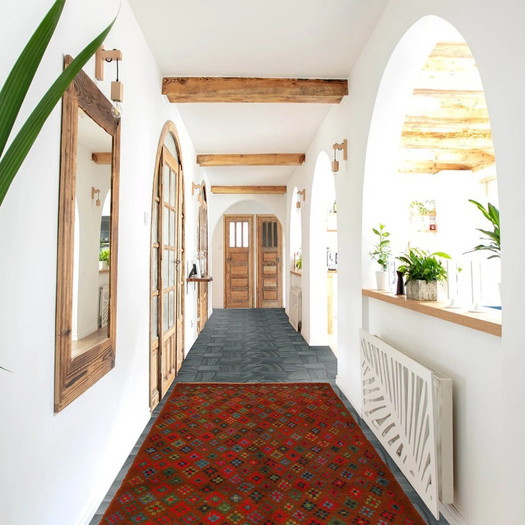 Afghan Baluchi Rug 4' 0" x 6' 1" Hand-Knotted | No. AL81170