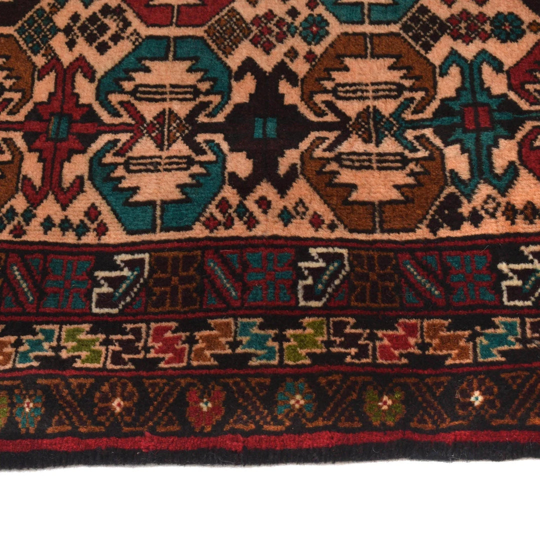 Afghan Baluchi Rug 2' 6" x 4' 4" Hand-Knotted | No. AL81218
