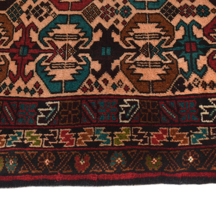 Afghan Baluchi Rug 2' 6" x 4' 4" Hand-Knotted | No. AL81218