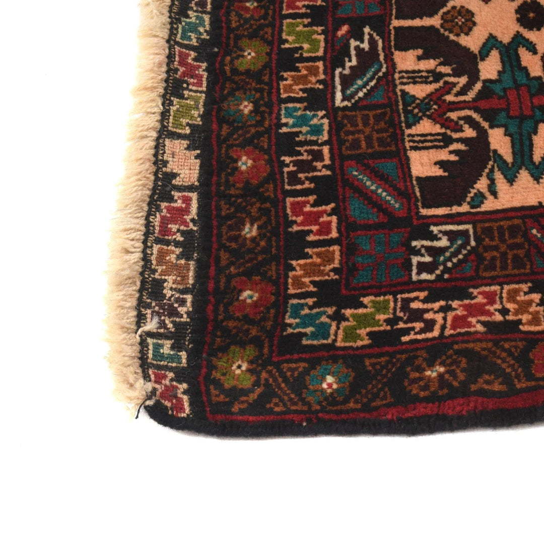 Afghan Baluchi Rug 2' 6" x 4' 4" Hand-Knotted | No. AL81218
