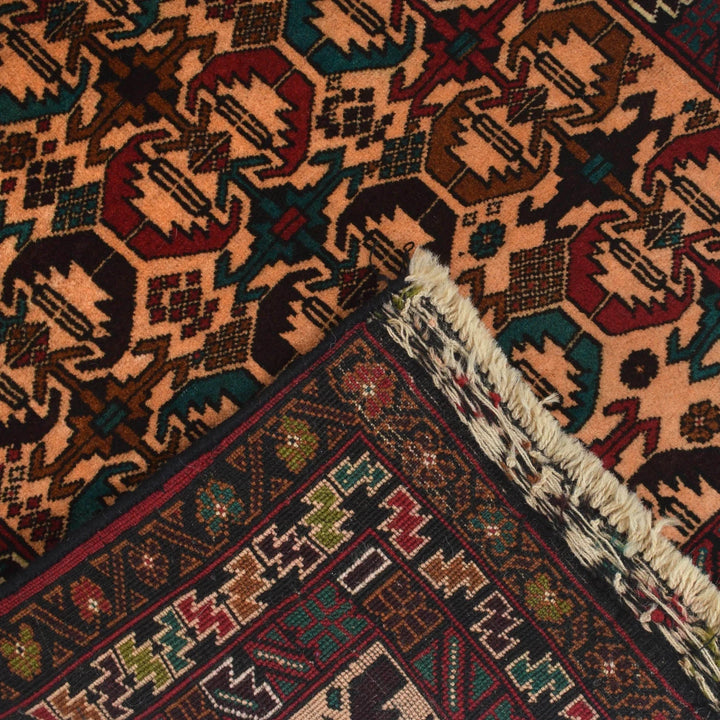 Afghan Baluchi Rug 2' 6" x 4' 4" Hand-Knotted | No. AL81218