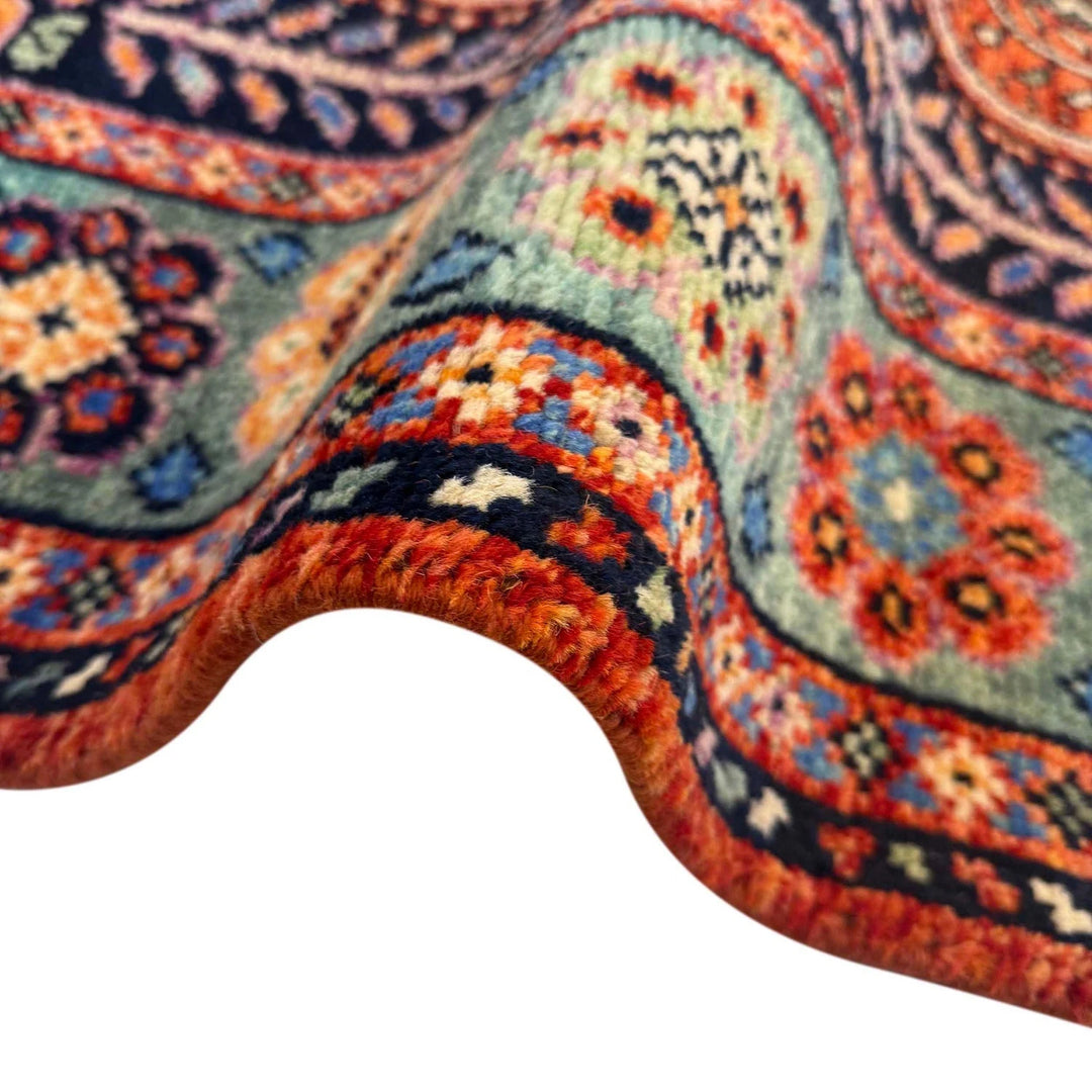 Afghan Sherazi Rug 5' 7" x 7' 7" Hand-Knotted | No. AL81367