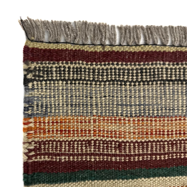 Afghan Vegetable Kilim Rug 5' 9" x 8' 0" Flat-Weave | No. AL815529