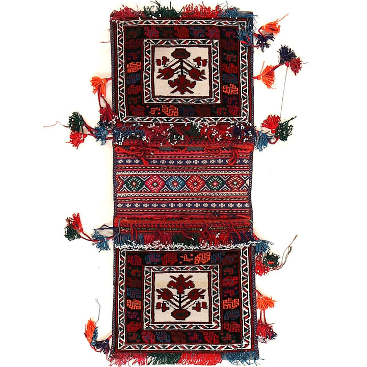 Afghan Khorjin Rug 1' 3" x 3' 0" Hand-Knotted | No. AL81718