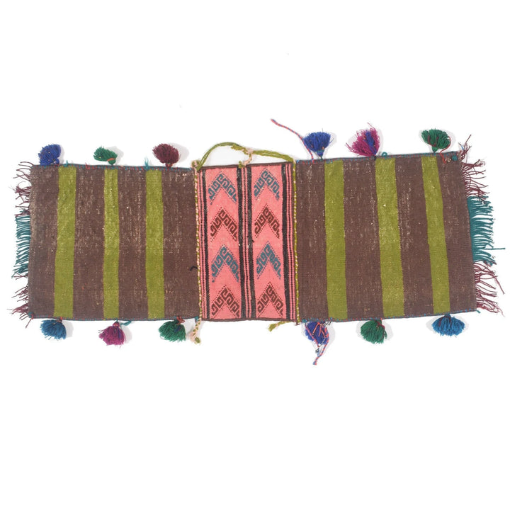Afghan Belouch Saddle Bag 1' 0" x 2' 10" Hand-Knotted | No. AL81834