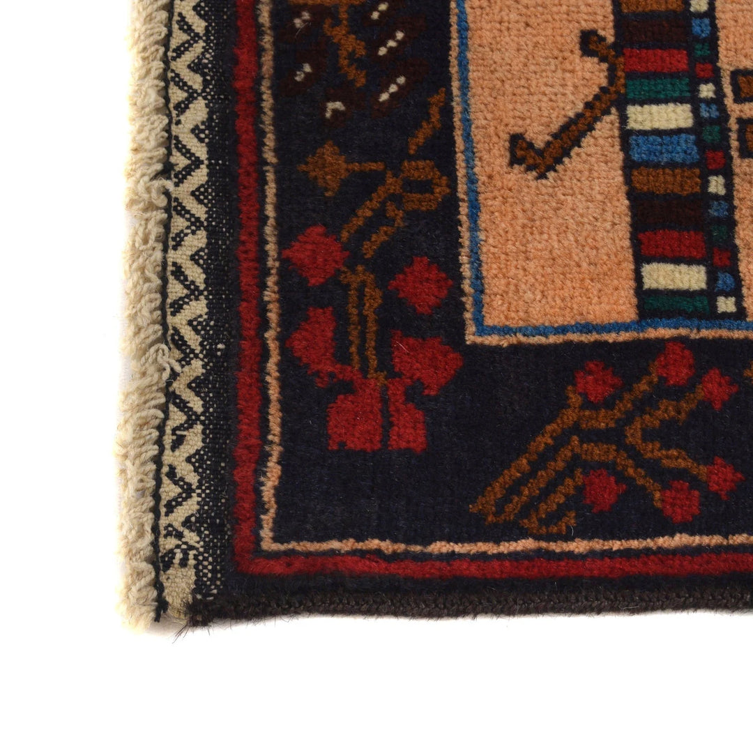 Afghan Pictorial Rug 3' 0" x 4' 8" Hand-Knotted | No. AL81926