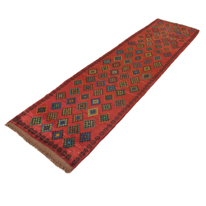 Afghan Baluchi Runner 2' 6" x 9' 3" Hand-Knotted | No. AL81991