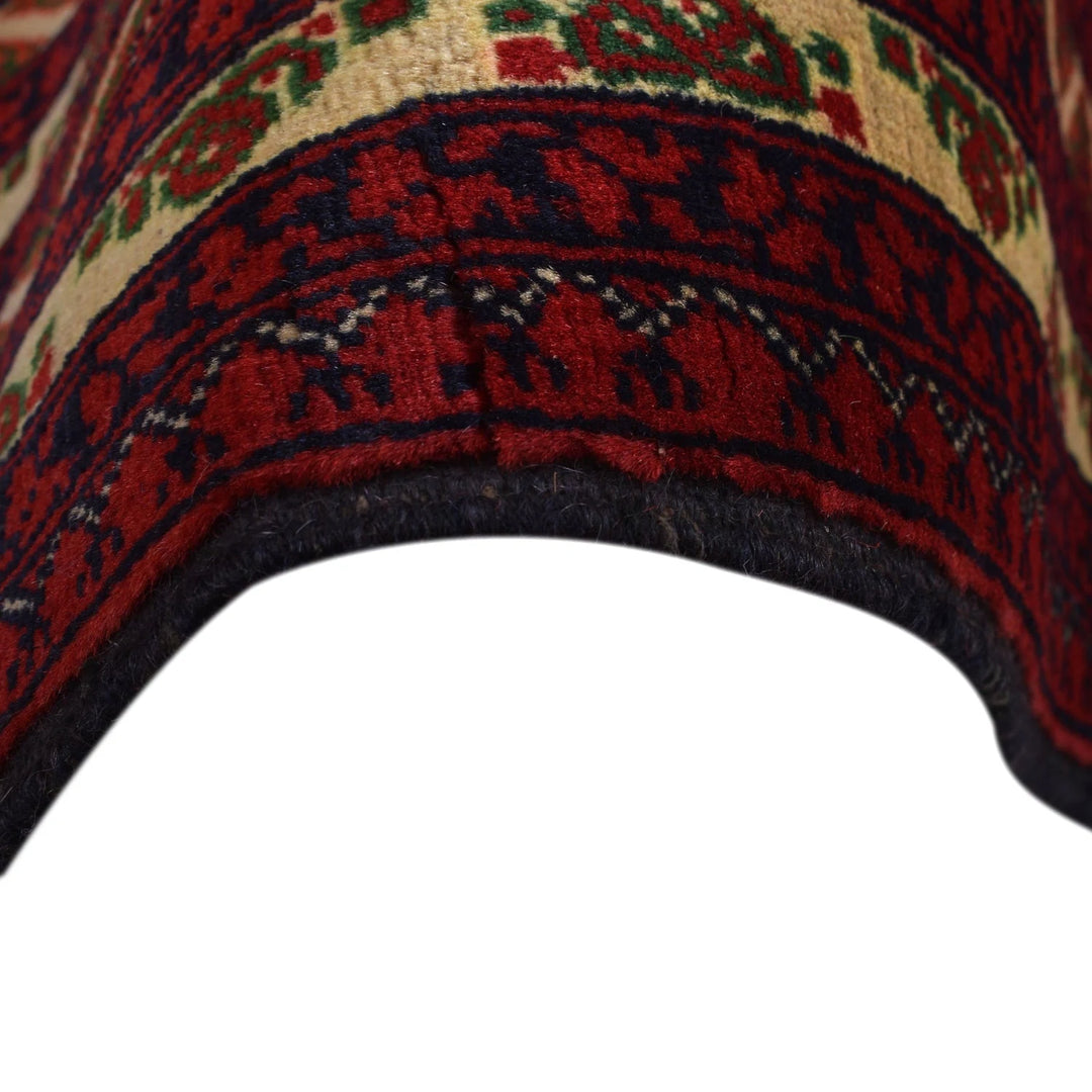 Beige Afghan Khoja Roshnai Rug 6' 5" x 9' 7" Hand-Knotted | No. AL82044