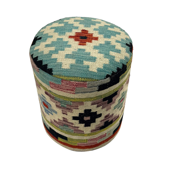 Afghan Vegetable Kilim Rug 1' 2" x 1' 5" Flat-Weave | No. AL820552