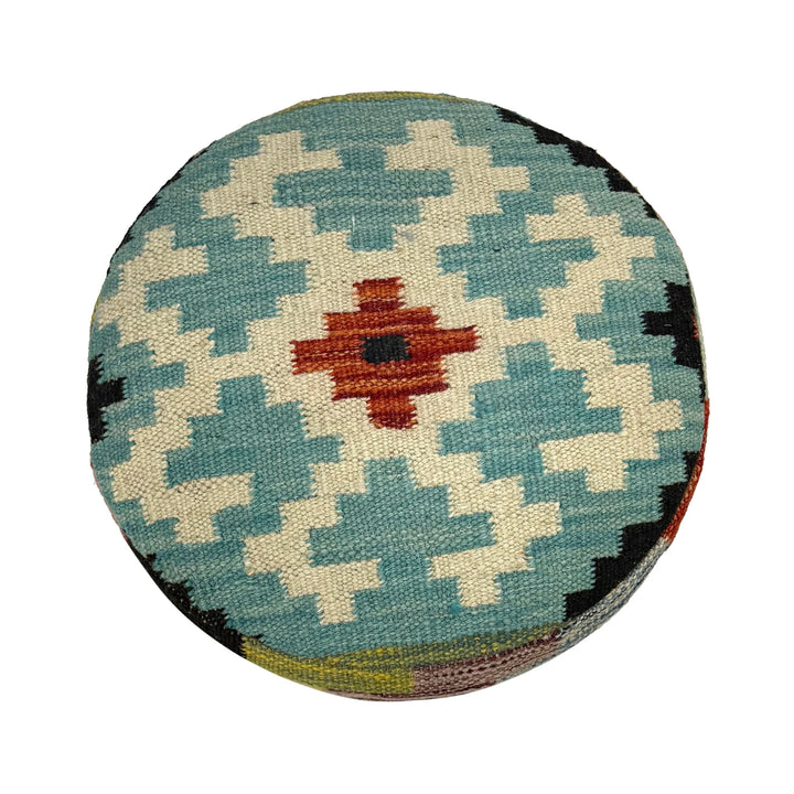 Afghan Vegetable Kilim Rug 1' 2" x 1' 5" Flat-Weave | No. AL820552