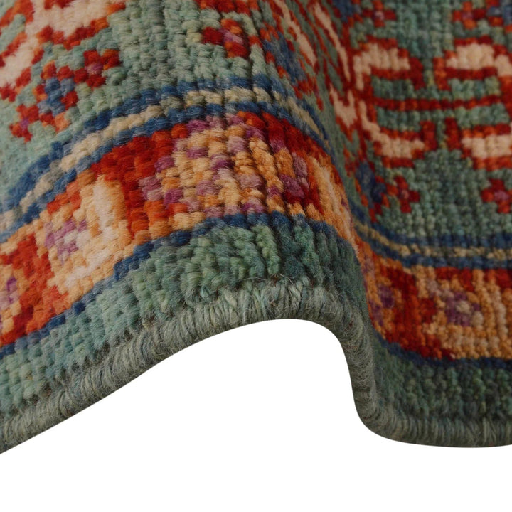 Blue Afghan Mamluk Rug 5' 8" x 7' 8" Hand-Knotted | No. AL82056