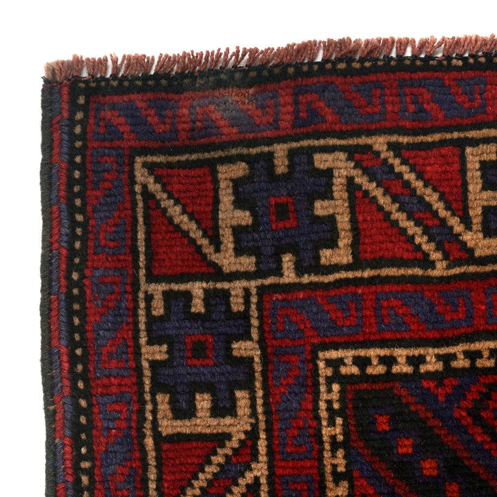 Afghan Baluchi Rug 4' 0" x 6' 4" Hand-Knotted | No. AL82066