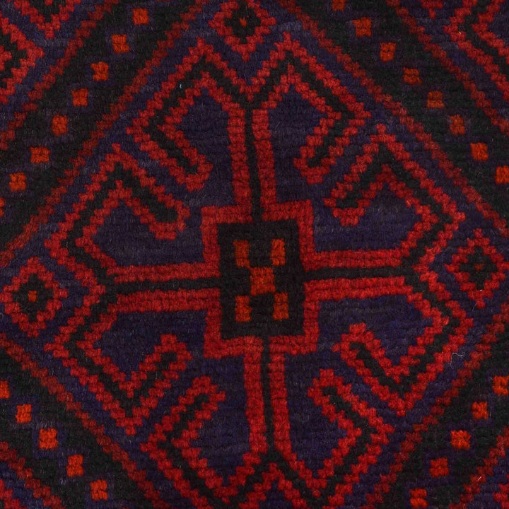 Afghan Baluchi Rug 4' 0" x 6' 4" Hand-Knotted | No. AL82066
