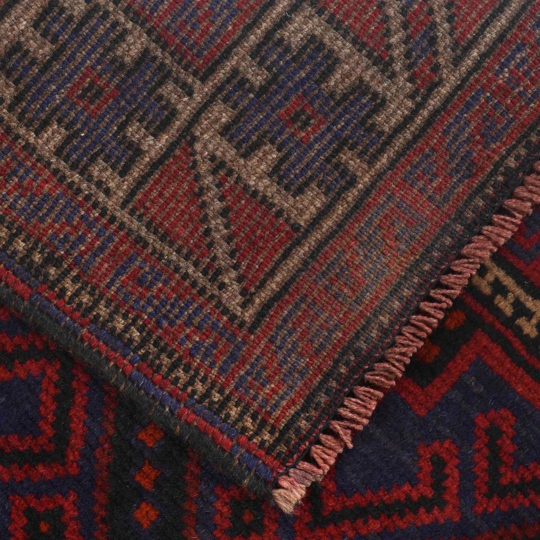 Afghan Baluchi Rug 4' 0" x 6' 4" Hand-Knotted | No. AL82066