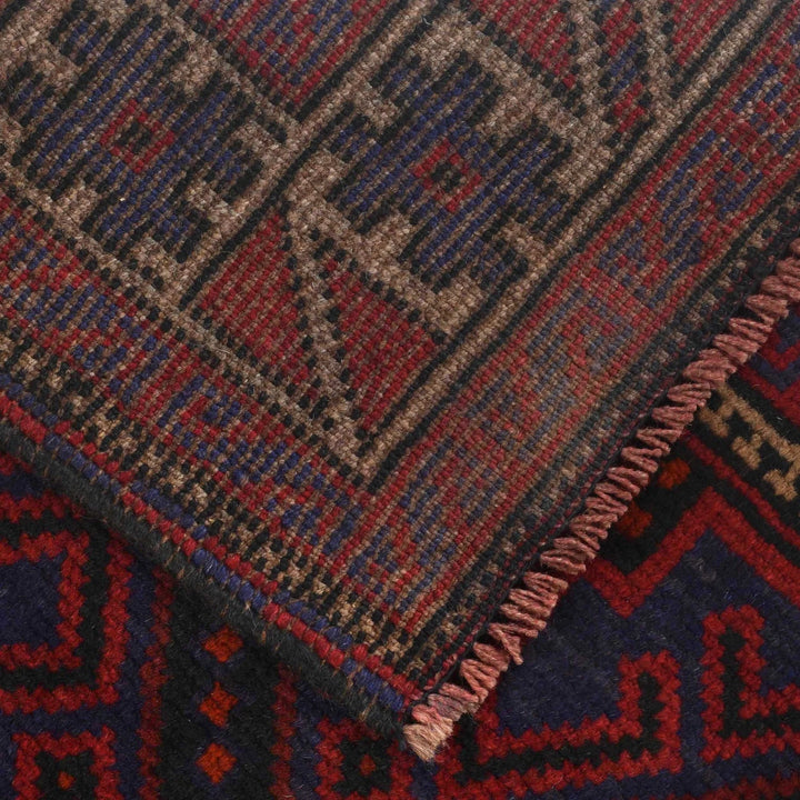 Afghan Baluchi Rug 4' 0" x 6' 4" Hand-Knotted | No. AL82066