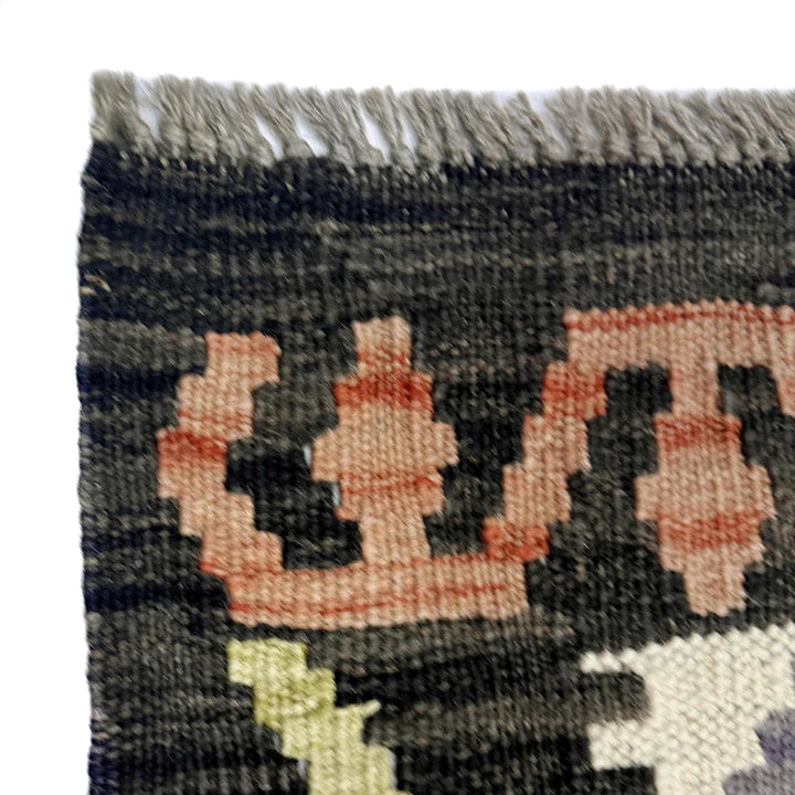 Afghan Vegetable Kilim Rug 6' 8" x 9' 7" Flat-Weave | No. AL821948