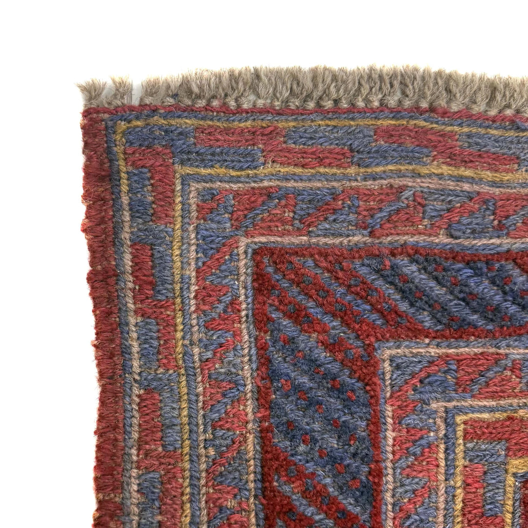 Multicolor Afghan Mashwani Rug 4' 11" x 5' 11" Hand-Knotted | No. AL82236