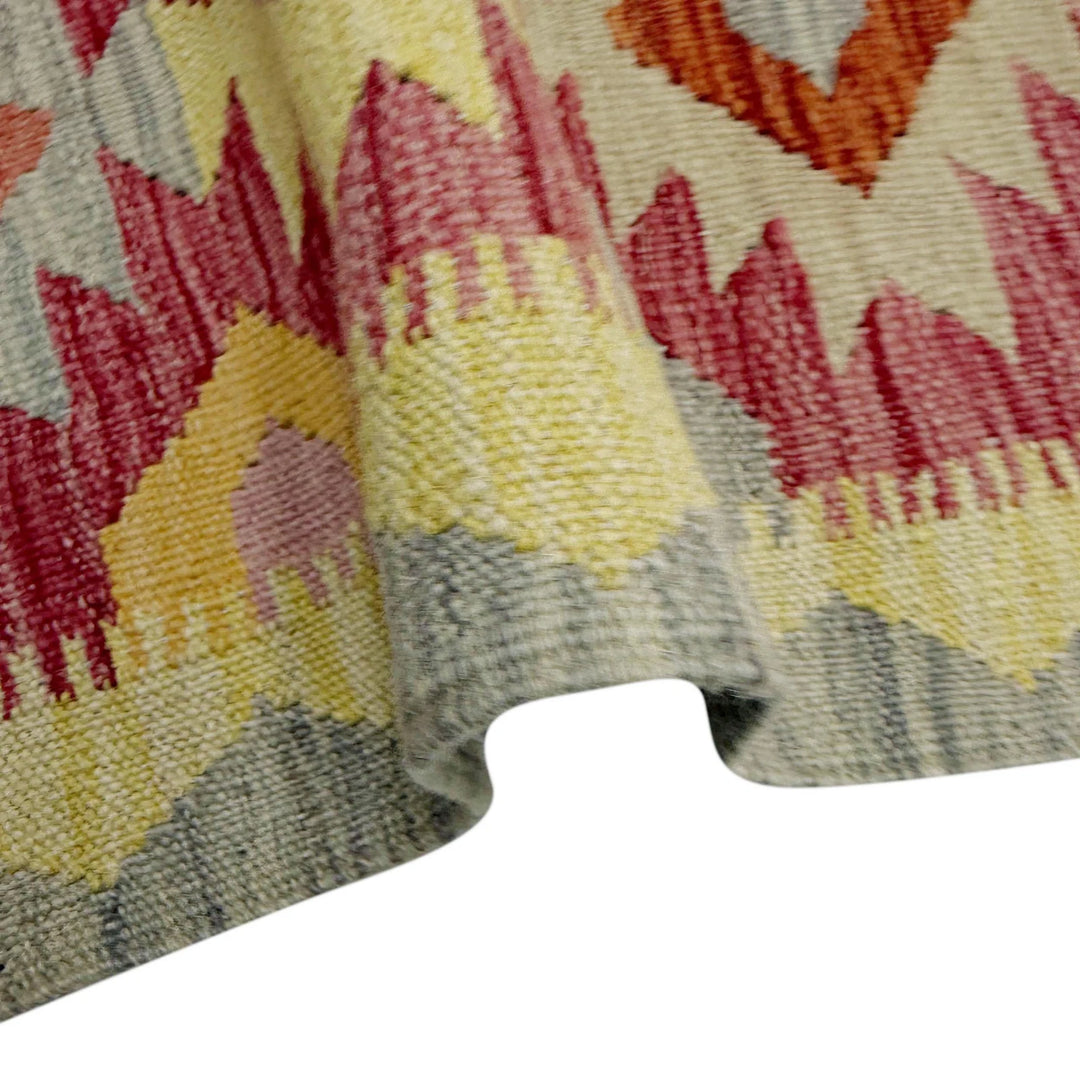 Afghan Vegetable Kilim Rug 2' 5" x 4' 0" Flat-Weave | No. AL822829