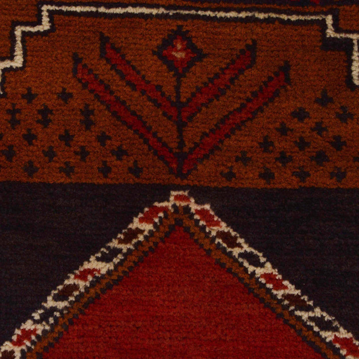 Afghan Baluchi Rug 3' 6" x 6' 6" Hand-Knotted | No. AL82285