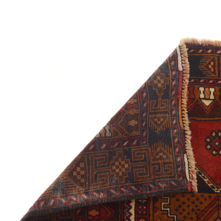 Afghan Baluchi Rug 3' 6" x 6' 6" Hand-Knotted | No. AL82285
