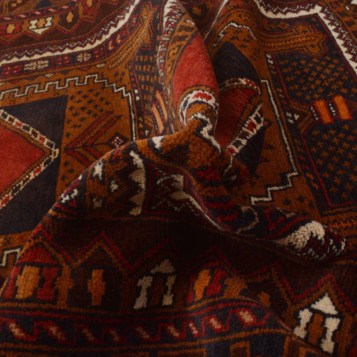 Afghan Baluchi Rug 3' 6" x 6' 6" Hand-Knotted | No. AL82285