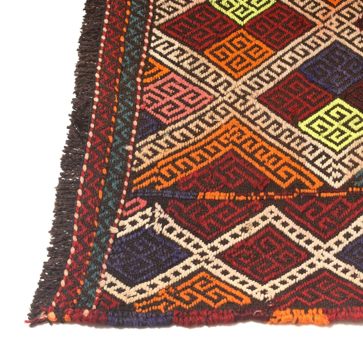 Afghan Suzani Kilim Rug 2' 5" x 8' 8" Flat-Weave | No. AL82364