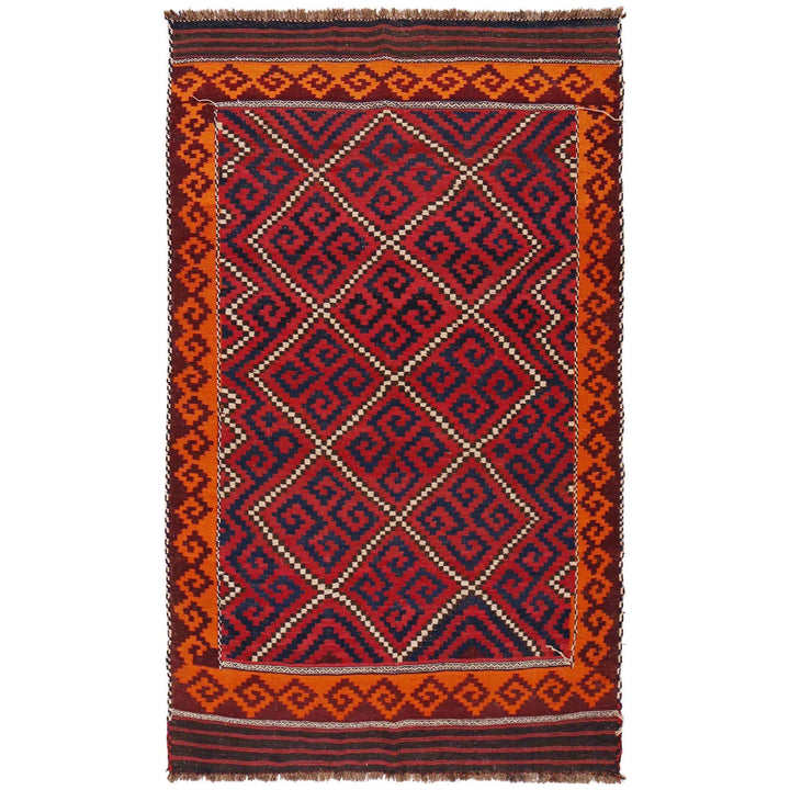 Afghan Kilim Rug 5' 9" x 9' 8" Flat-Weave | No. AL82423