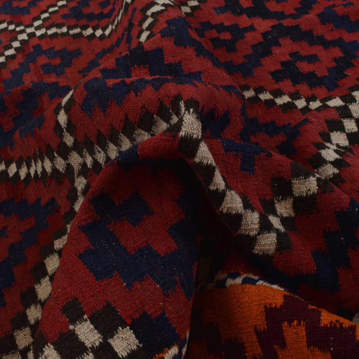 Afghan Kilim Rug 5' 9" x 9' 8" Flat-Weave | No. AL82423