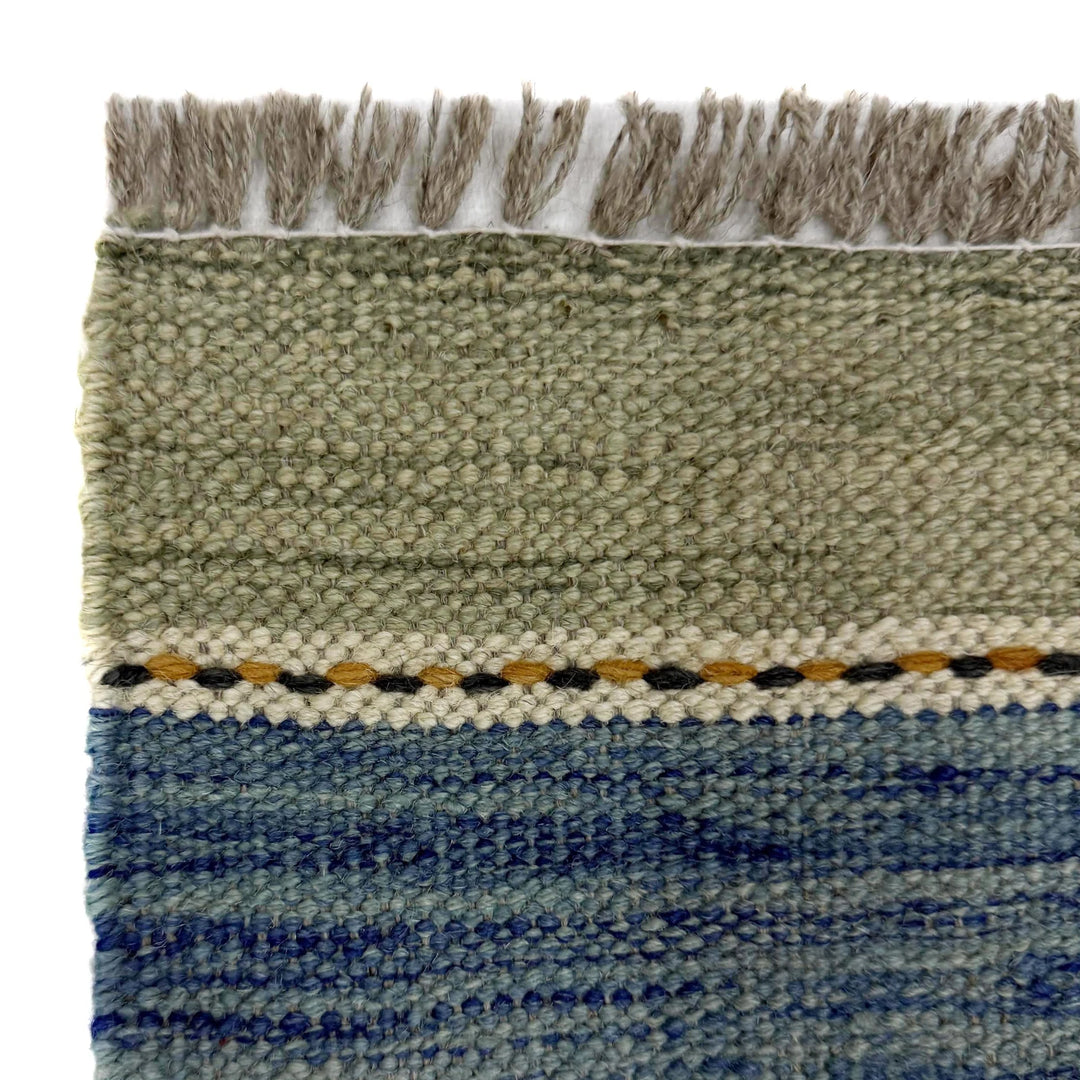 Afghan Vegetable Kilim Rug 2' 10" x 3' 11" Flat-Weave | No. AL824543