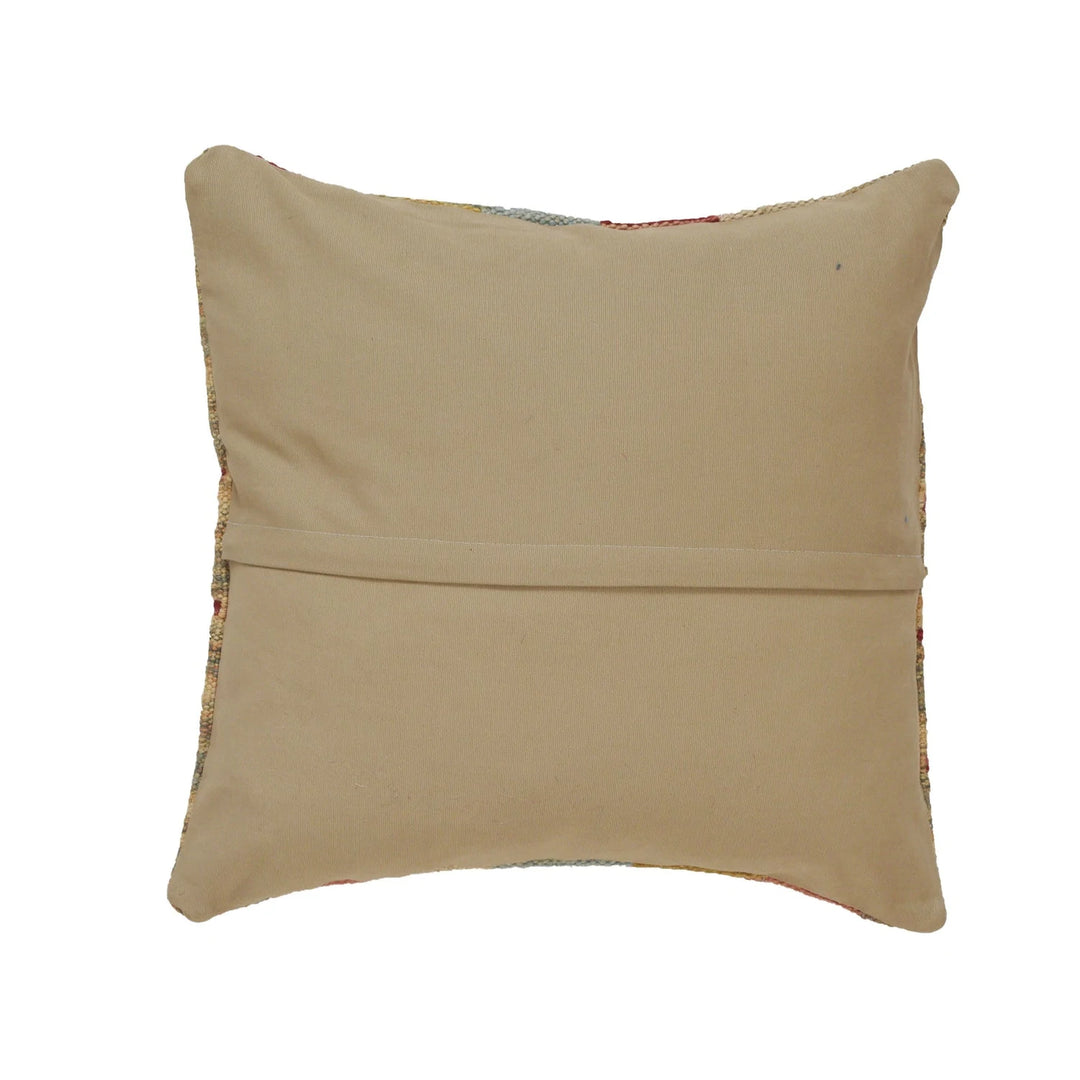 Afghan Geometric Cushion 1' 5" x 1' 5" Flat-Weave | No. AL82500