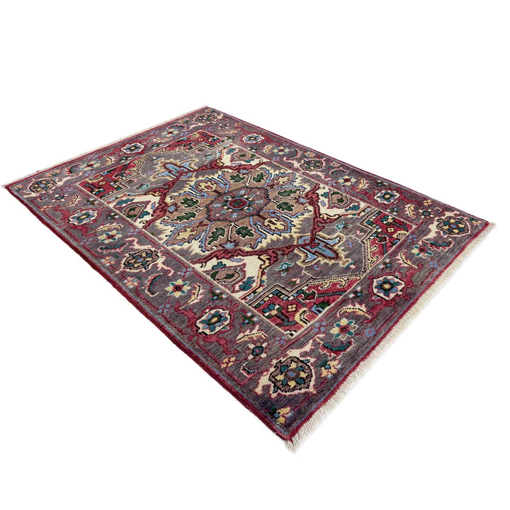 Afghan Heriz Rug 2'8" x 4'0" Hand-Knotted | No. AL82821