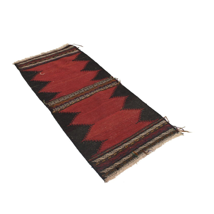 Afghan Table Sheet Runner Rug 2' 2" x 4' 10" Flat-Weave | No. AL82866