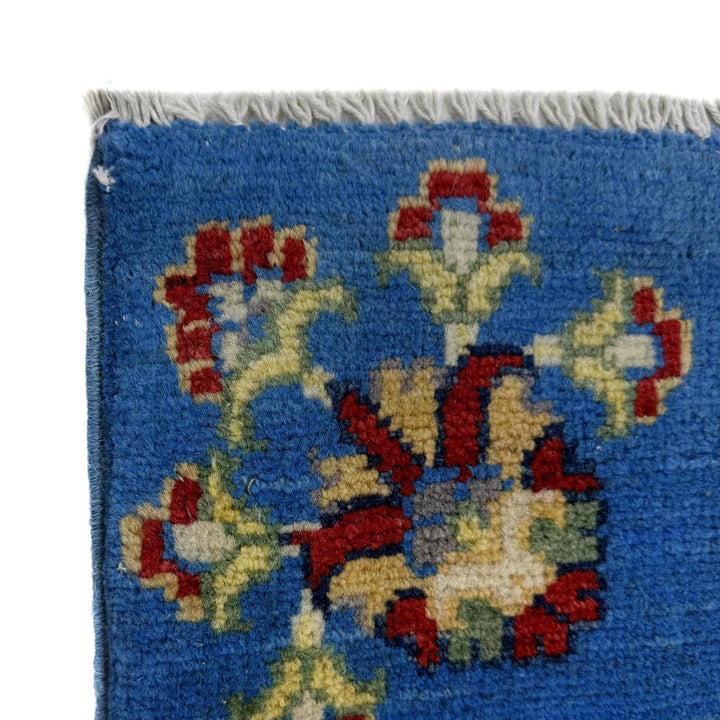Blue Afghan Bakhtiar Rug 2' 8" x 6' 11" Hand-Knotted | No. AL82904