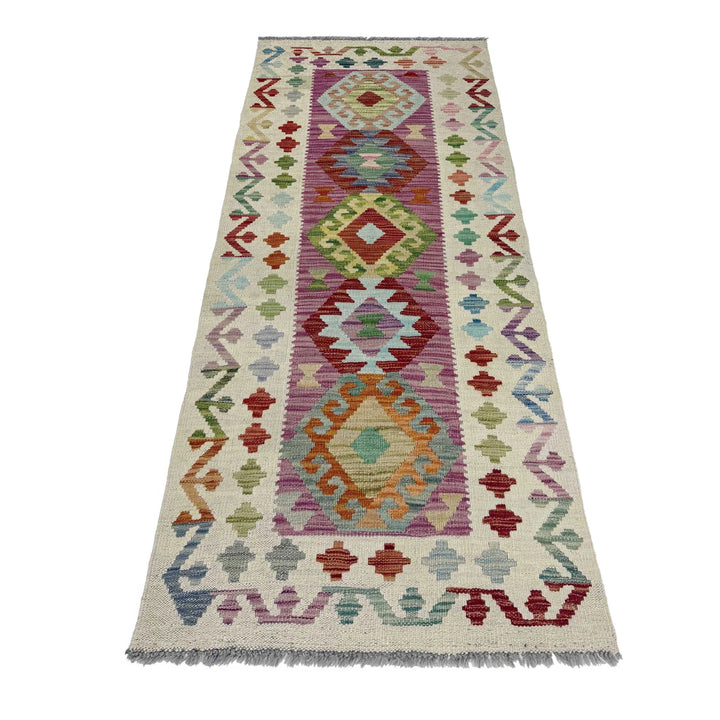 Afghan Vegetable Kilim Rug 2' 5" x 5' 9" Flat-Weave | No. AL830128