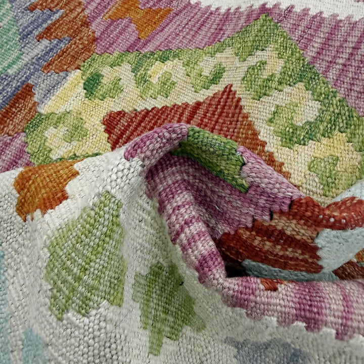 Afghan Vegetable Kilim Rug 2' 5" x 5' 9" Flat-Weave | No. AL830128