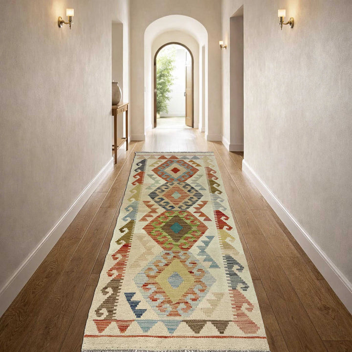 Afghan Kilim Rug 2' 0" x 6' 0" Flat-Weave | No. AL83071