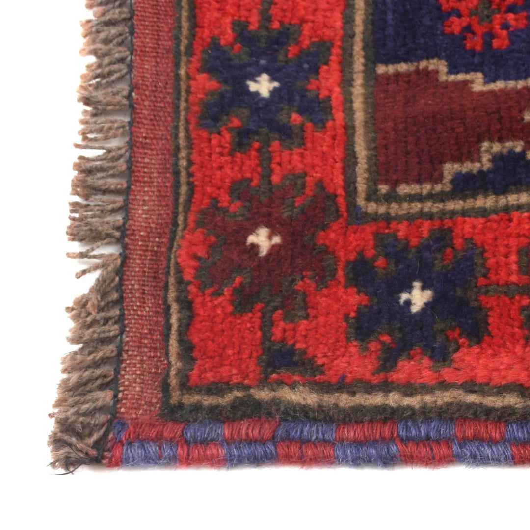 Afghan Prayer Rug 2' 11" x 4' 9" Hand-Knotted | No. AL83092