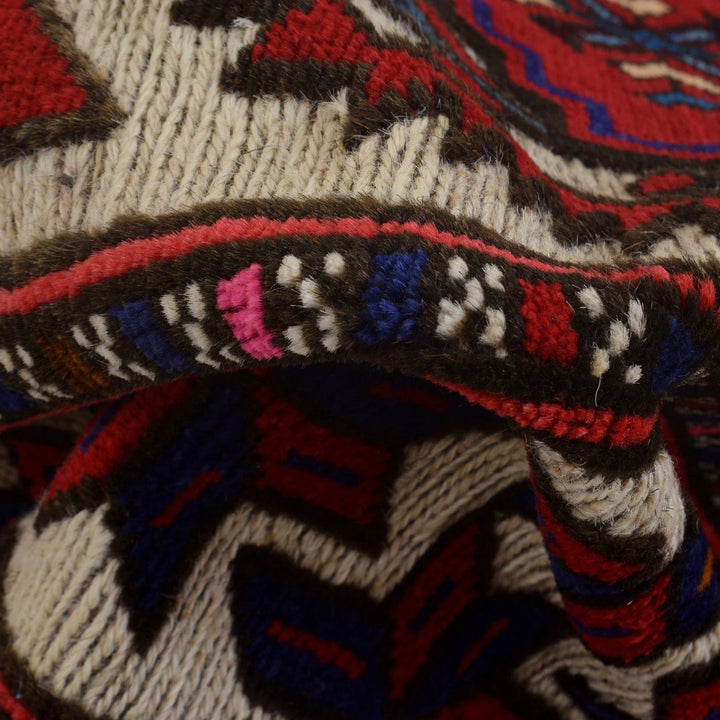 Beige Afghan Barjista Kilim Rug 4' 2" x 6' 1" Flat-Weave | No. AL83171