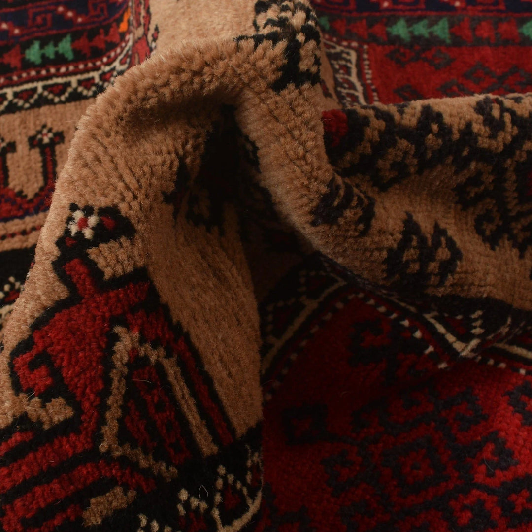 Afghan Prayer Rug 2' 4" x 3' 4" Hand-Knotted | No. AL83298