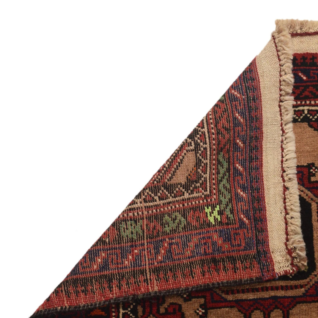 Afghan Prayer Rug 2' 4" x 3' 4" Hand-Knotted | No. AL83298