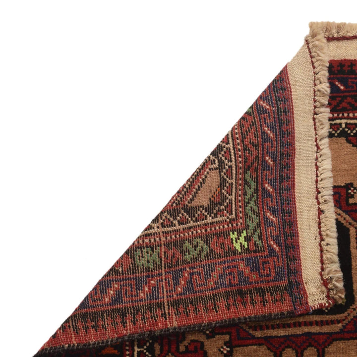 Afghan Prayer Rug 2' 4" x 3' 4" Hand-Knotted | No. AL83298
