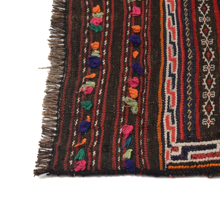 Afghan Laghari Kilim Rug 4' 5" x 6' 9" Flat-Weave | No. AL83391